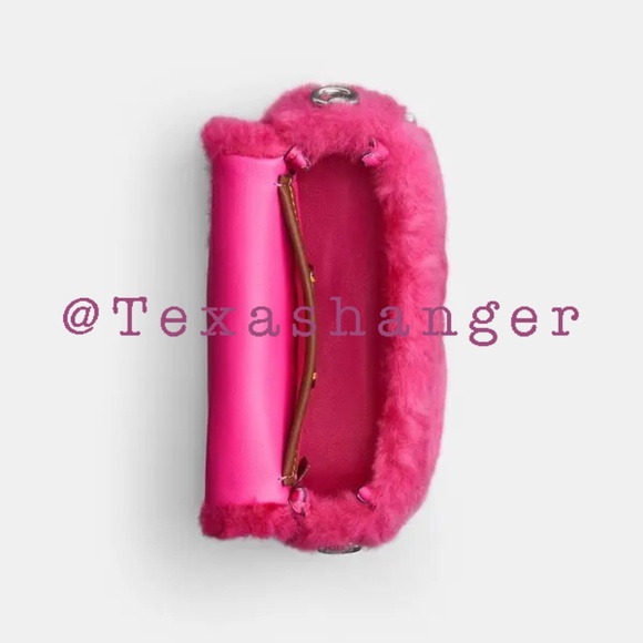 NWT Coach Tabby 12 Lil Nas X Edition Shoulder Bag Silver/Bright Fushia - Picture 3 of 16